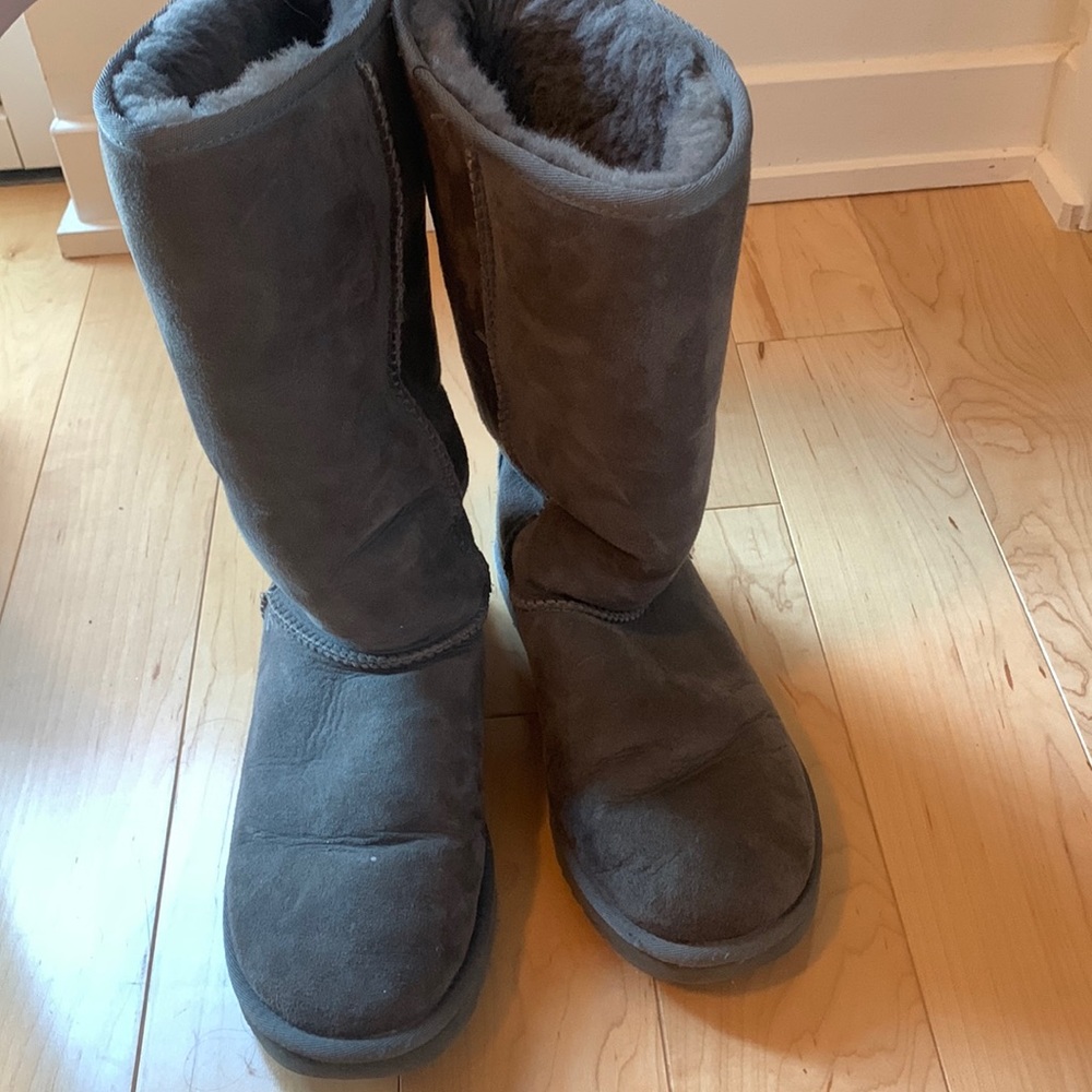 Size 8 Gray Tall Ugg Boots